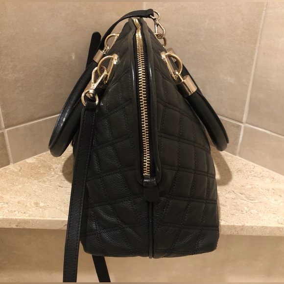 Cole Haan Black Quilted Leather Handbag - Great Condition - Picture 6 of 11